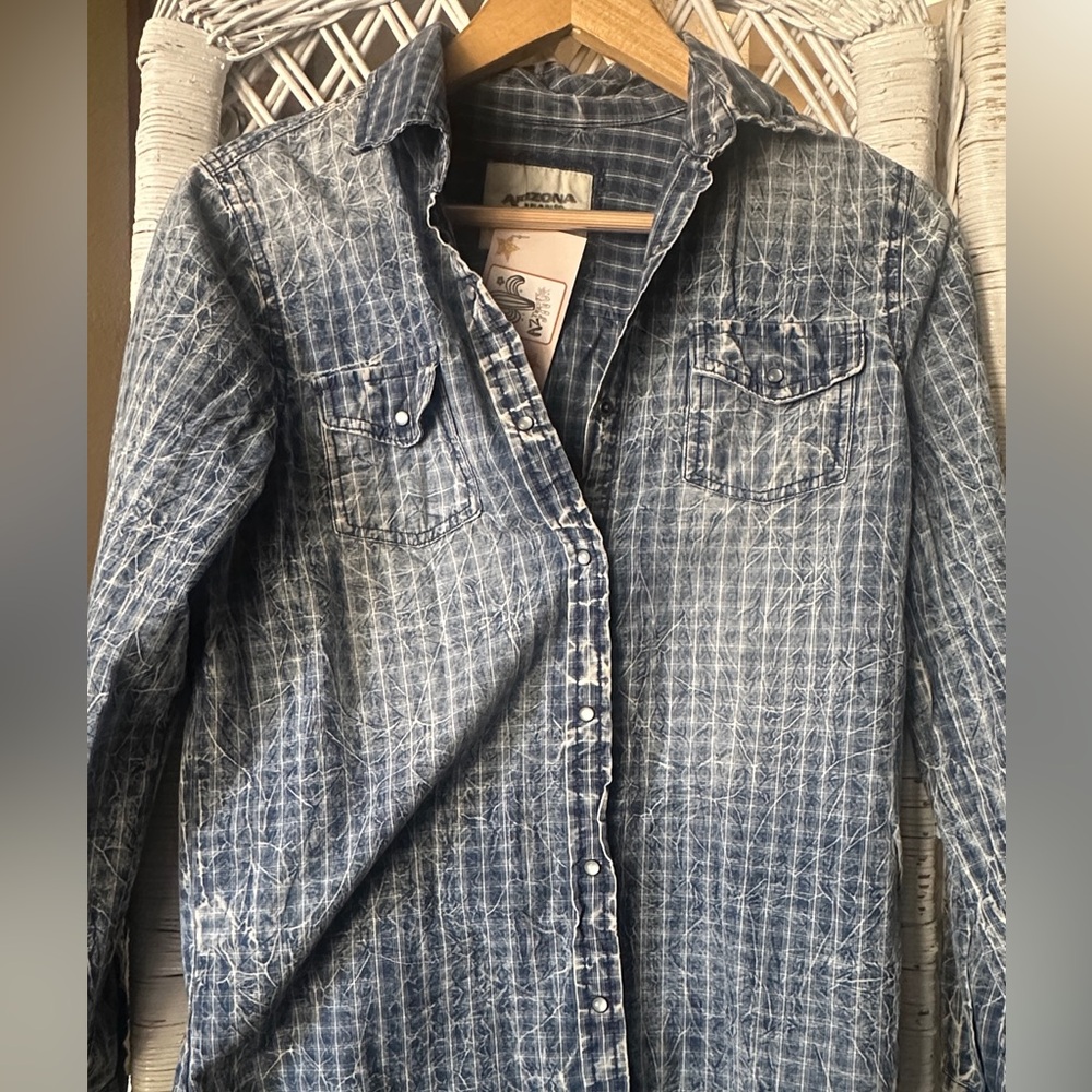 🌼🌼AZTHRIFTSOUL CUSTOM UPCYCLED BUTTON UP🌼